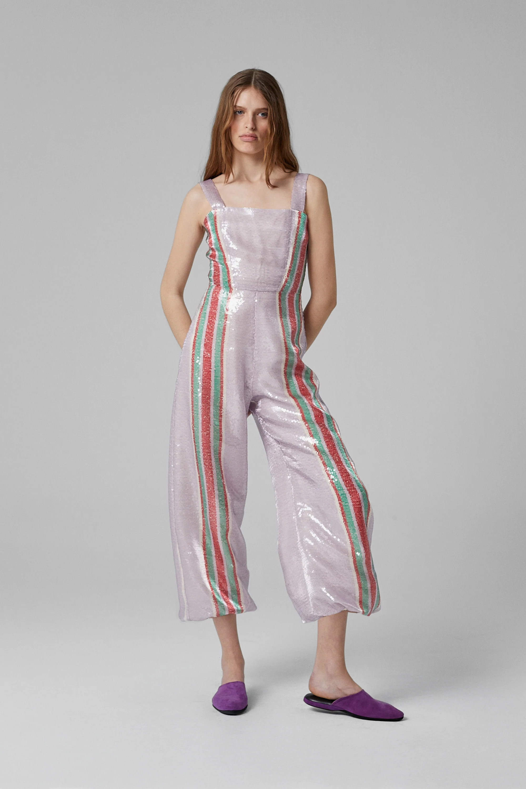 Pippi Sequin Jumpsuit Lila - Image 3