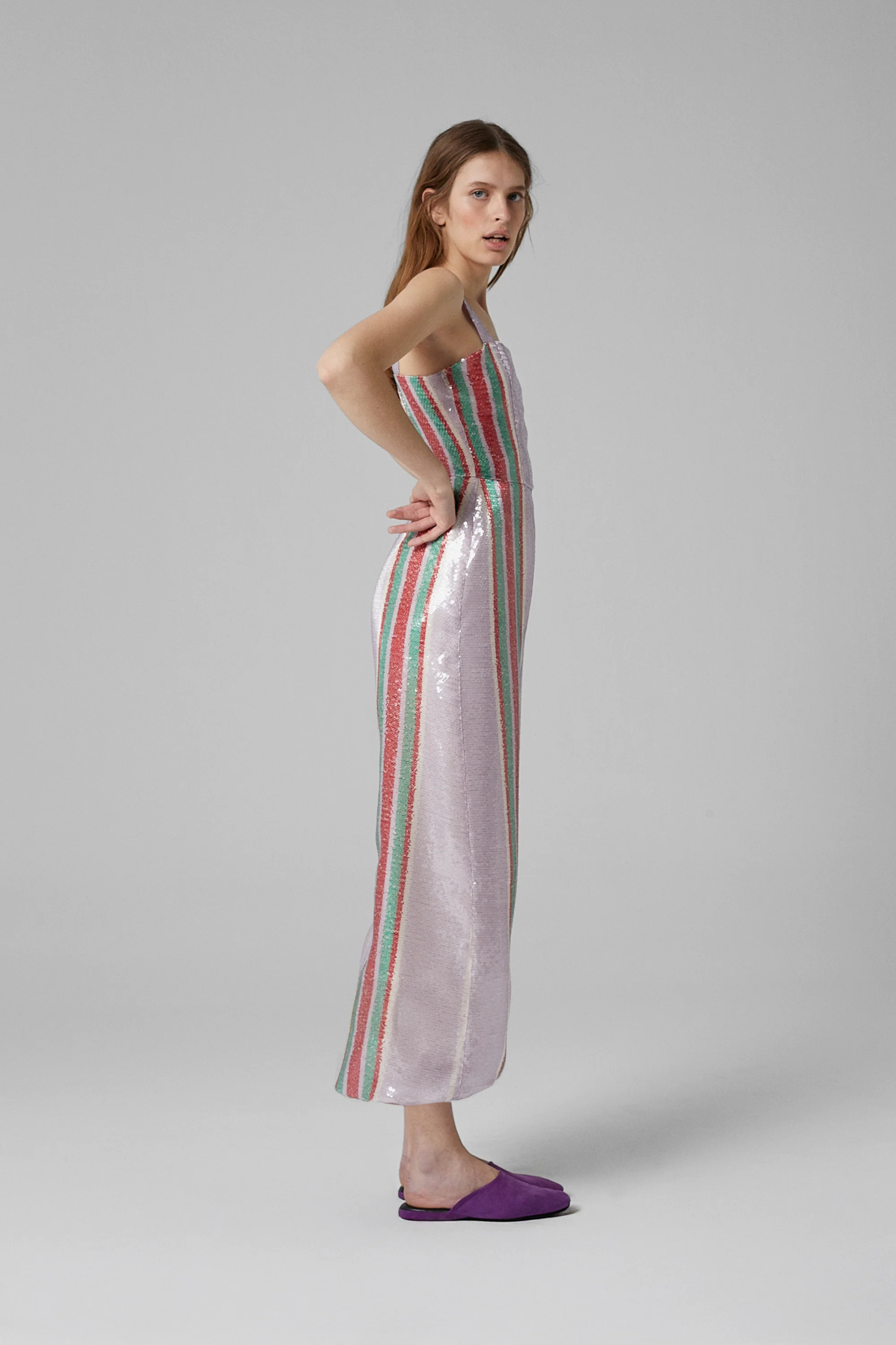 Pippi Sequin Jumpsuit Lila - Image 5