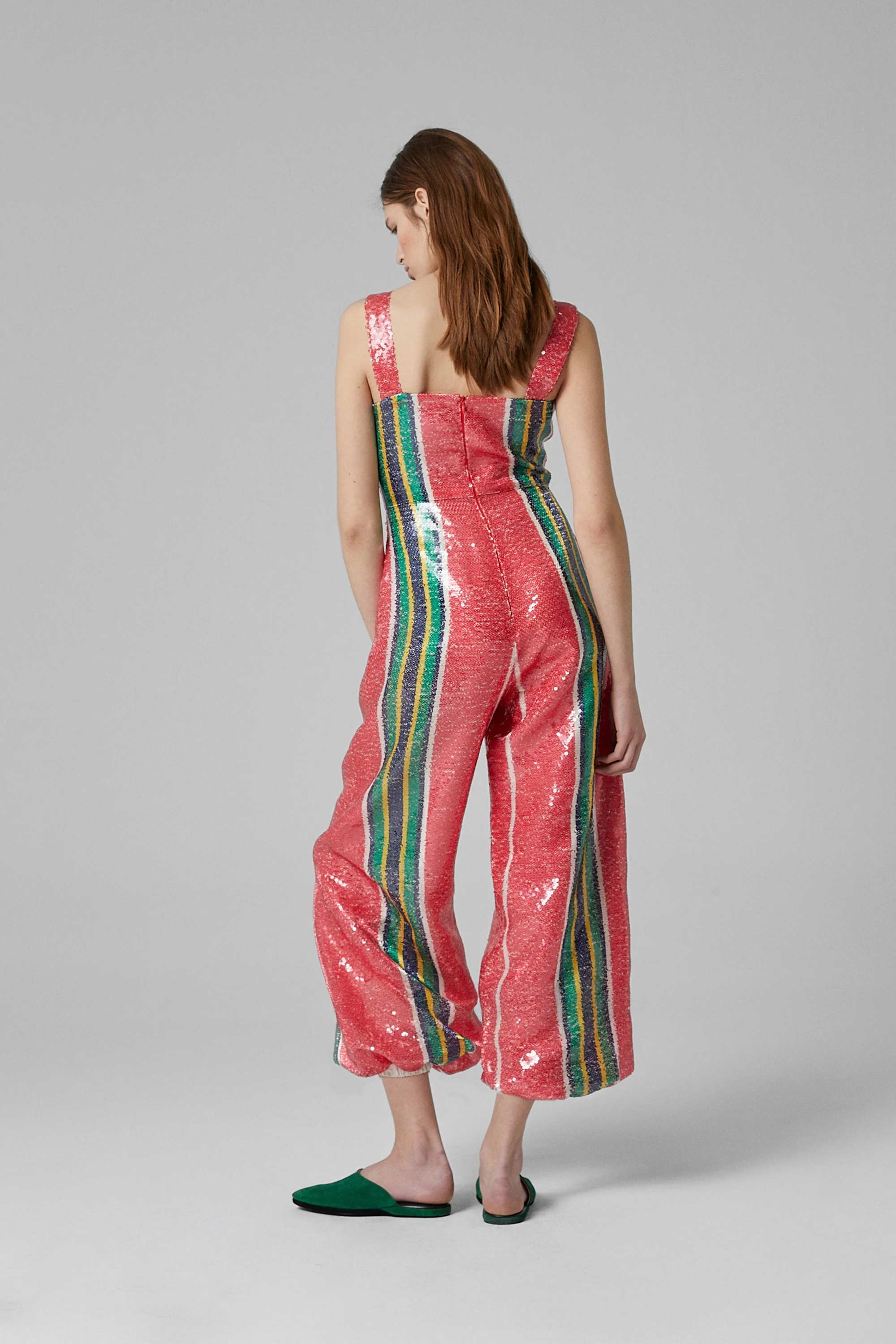 Pippi Sequin Jumpsuit Red - Image 4