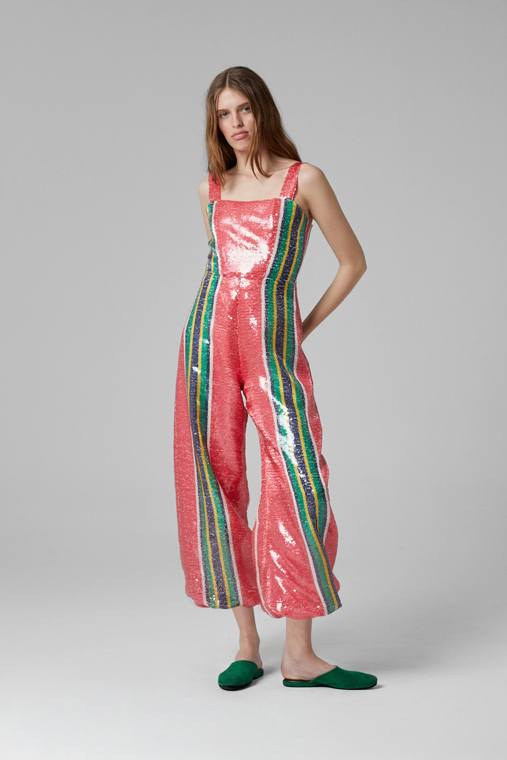 Pippi Sequin Jumpsuit Red - Image 5