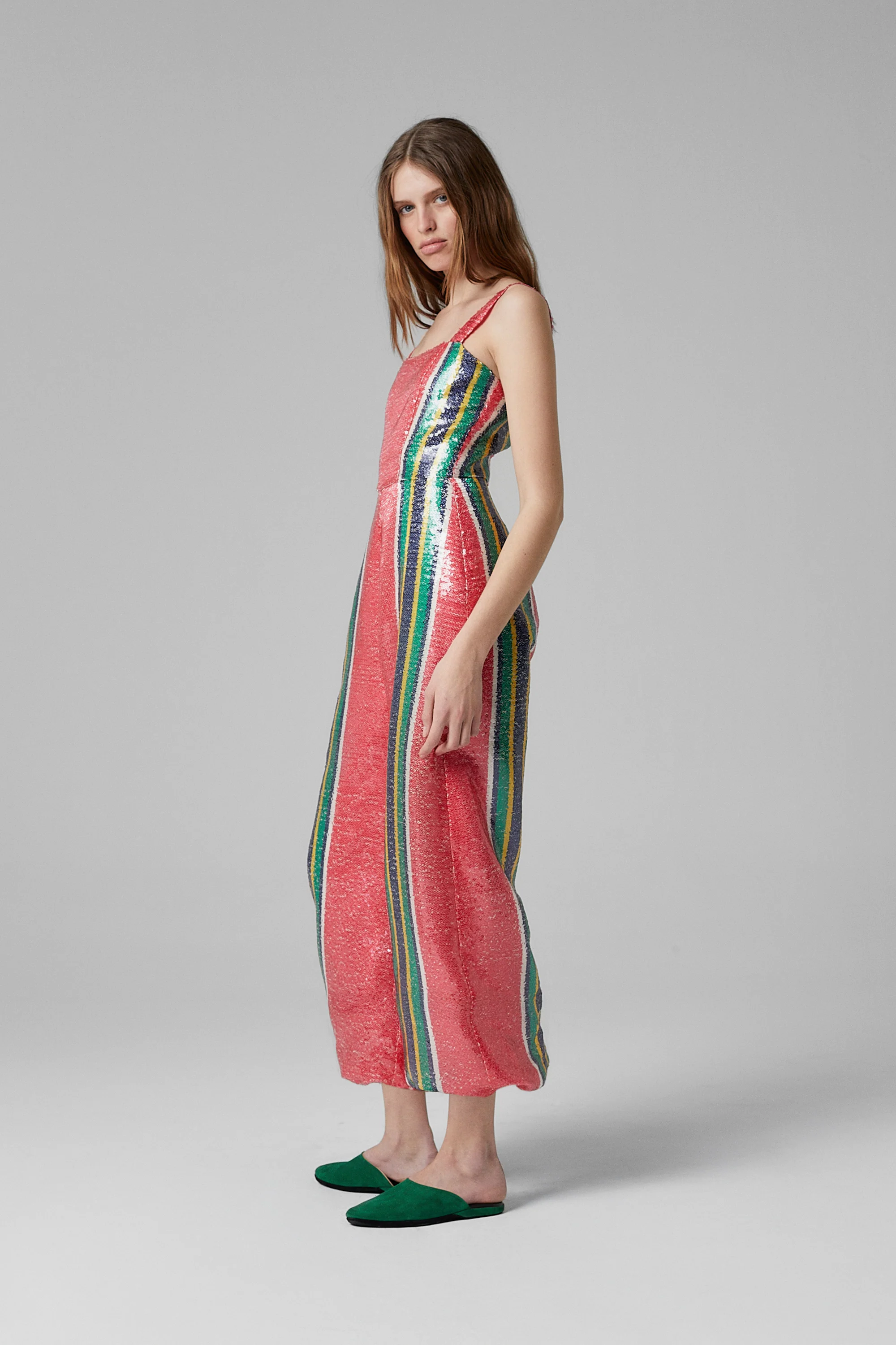 Pippi Sequin Jumpsuit Red - Image 6