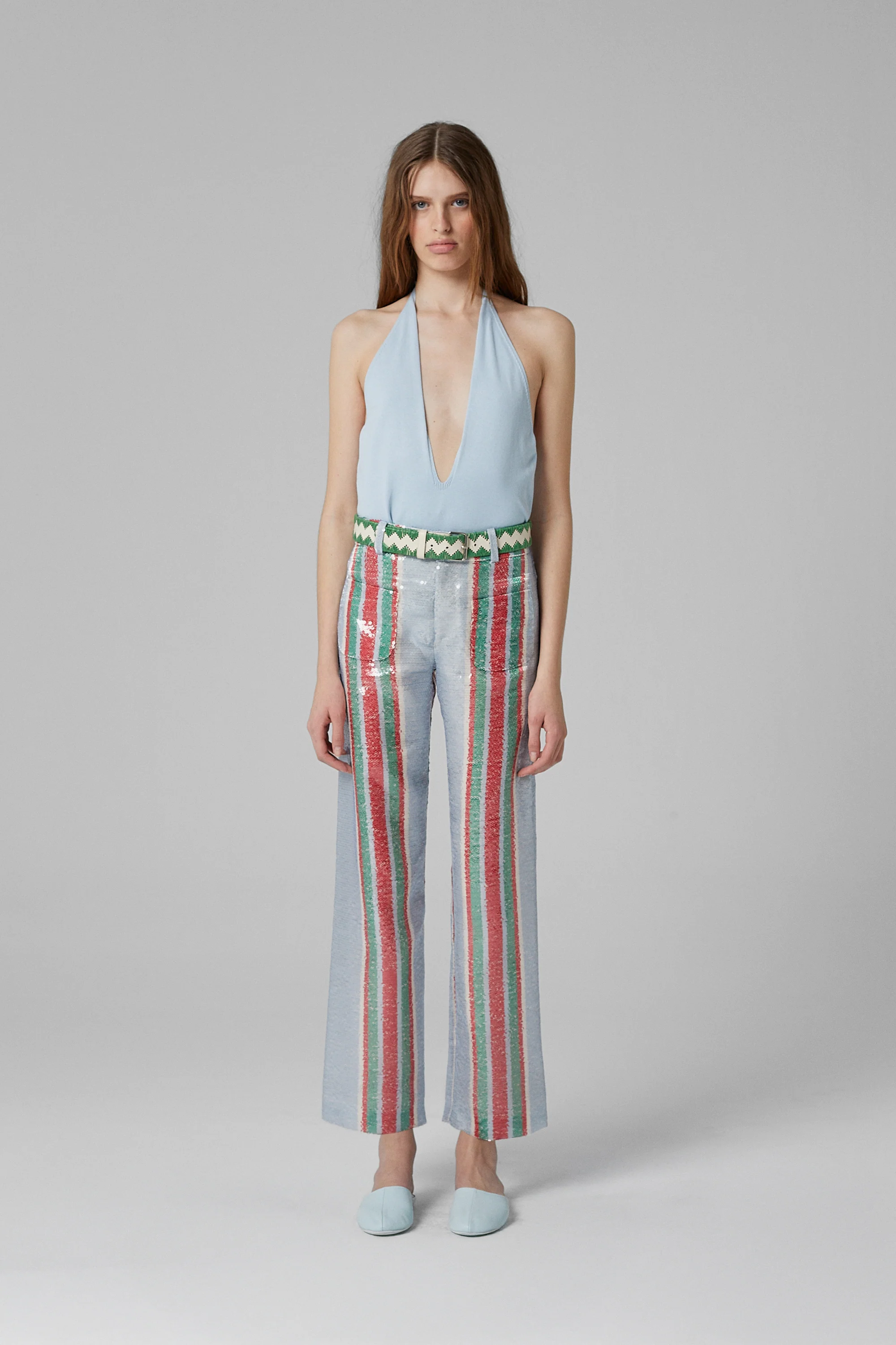 Pippi Sequin Pants Celeste - Image 2