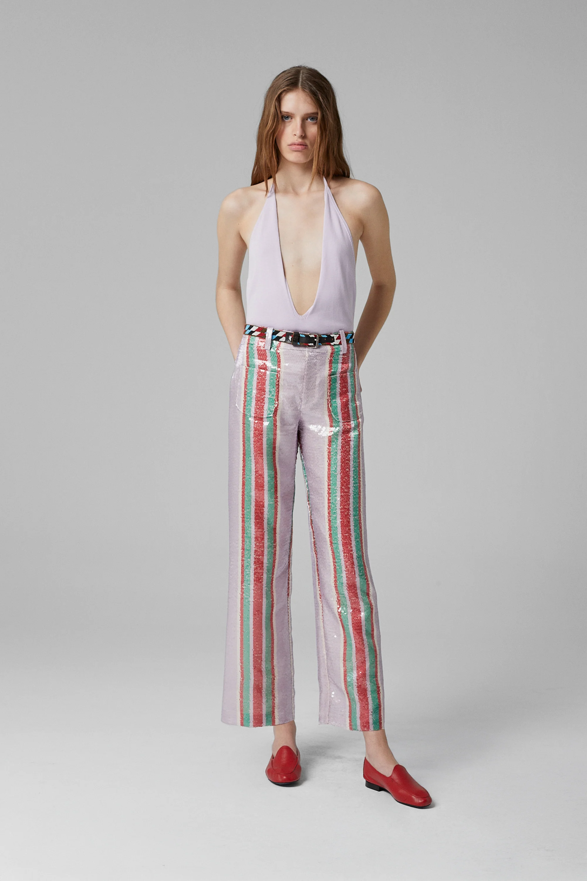 Pippi Sequin Pants Lila - Image 3
