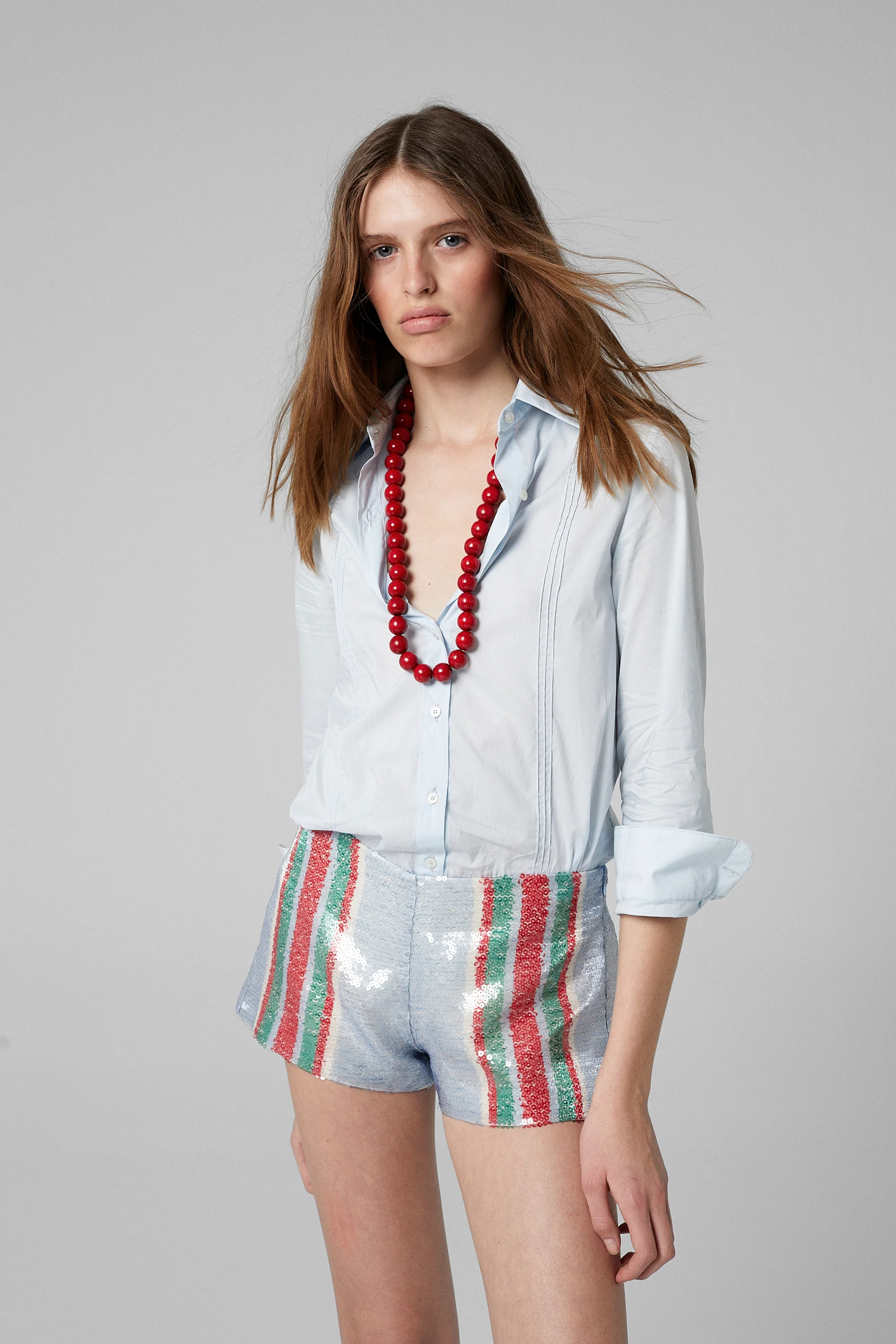 Pippi Sequin Shorts Celeste - Image 3