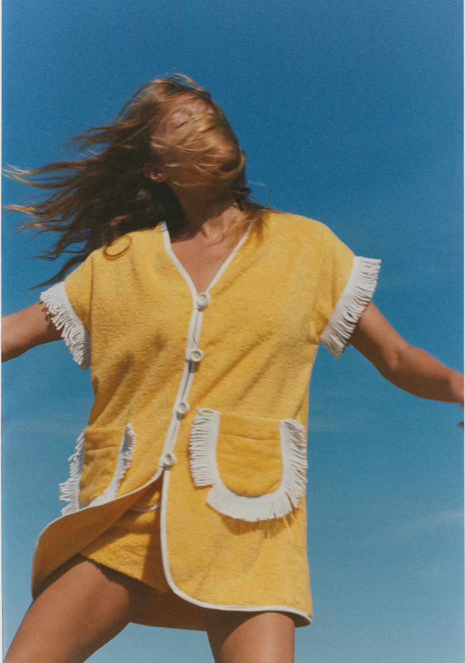 Pitaya Towel Dress Yellow - Image 3