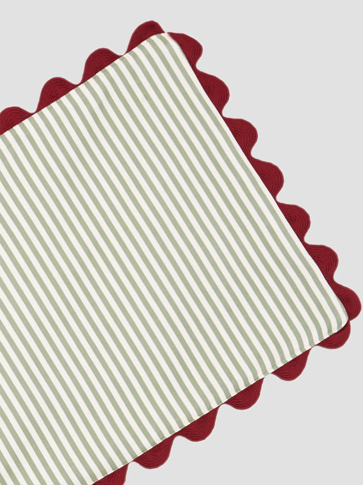 Placemat Vertical Stripe Green - Image 2