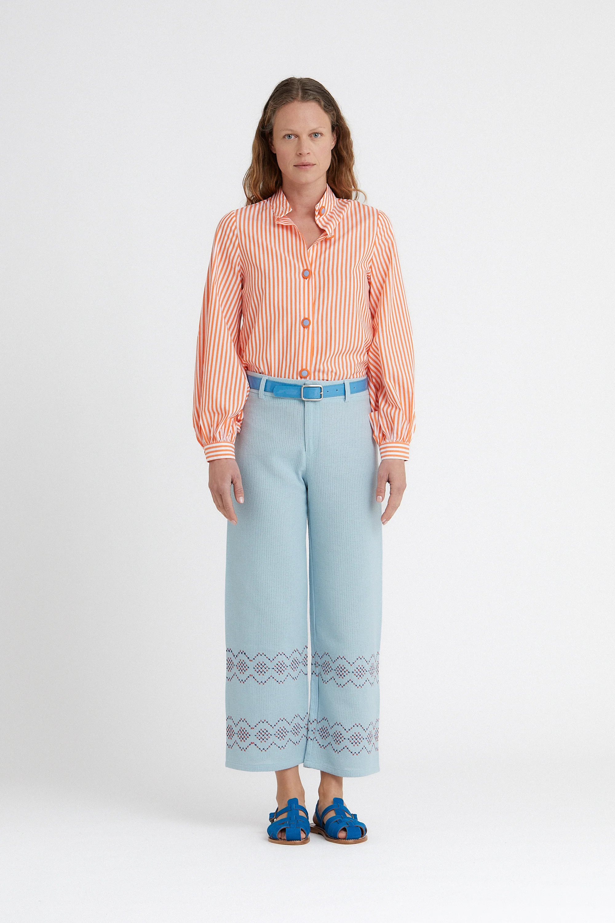 Punto de Cruz Pants Blue - Image 4