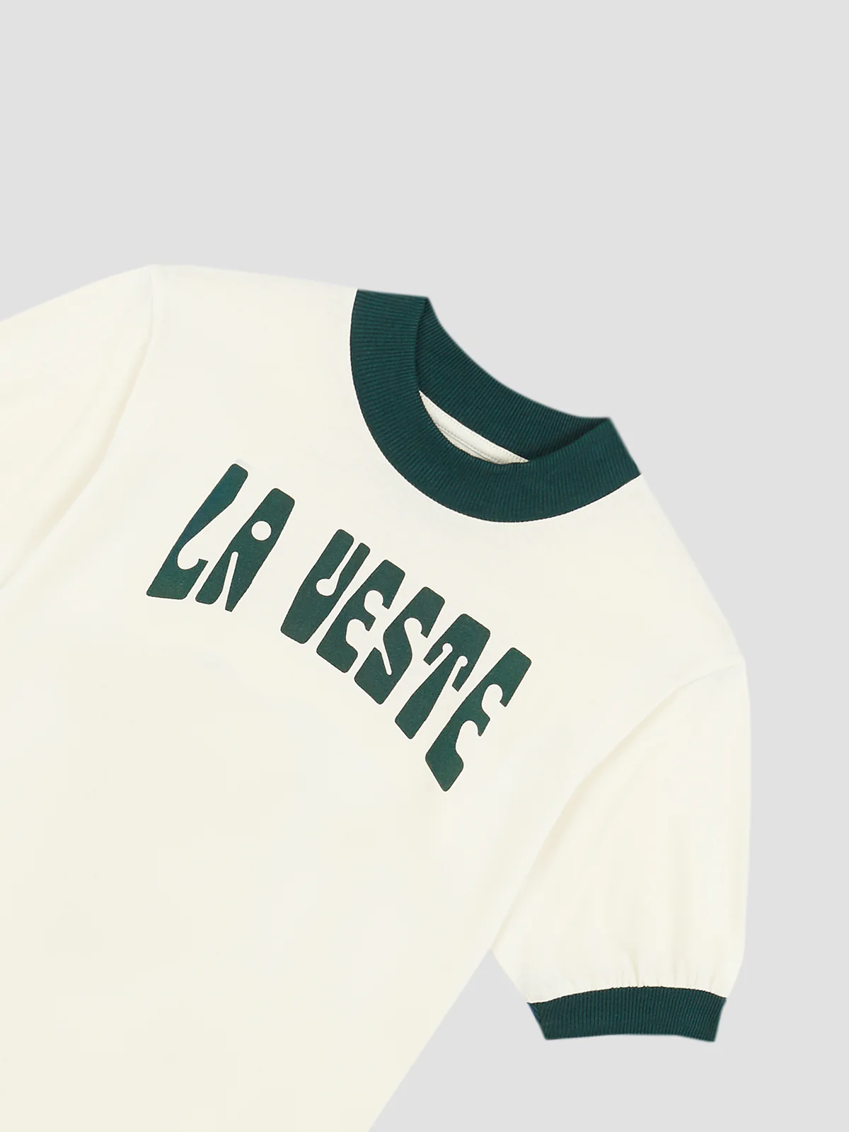 Ringer Tee Shirt Green - Image 3