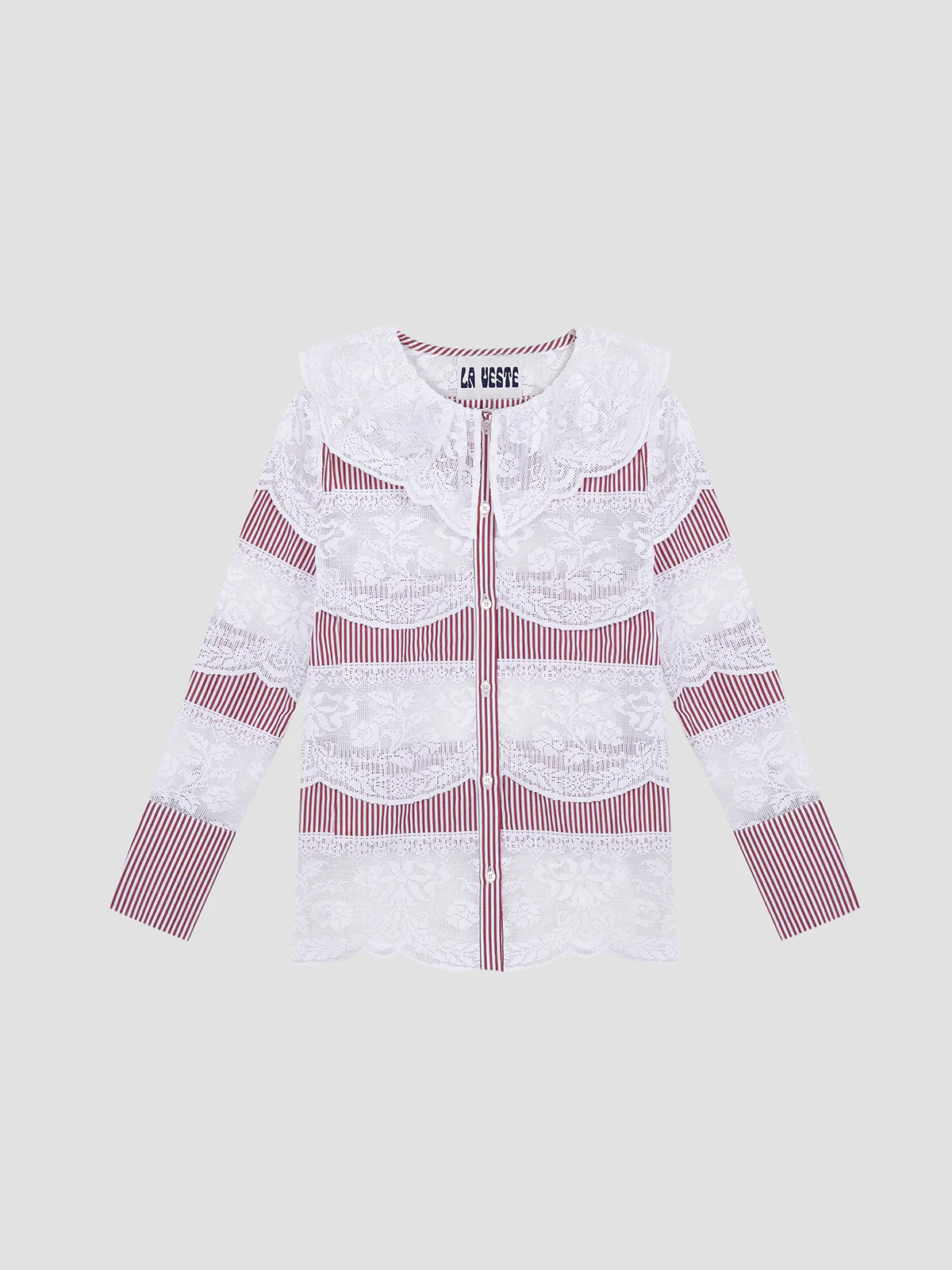 Santa Maria Red Striped Shirt
