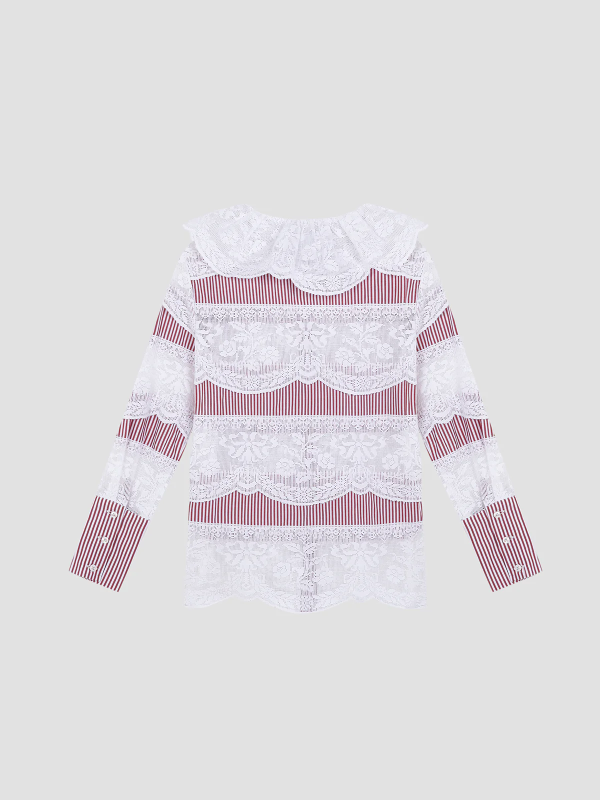 Santa Maria Red Striped Shirt - Image 3