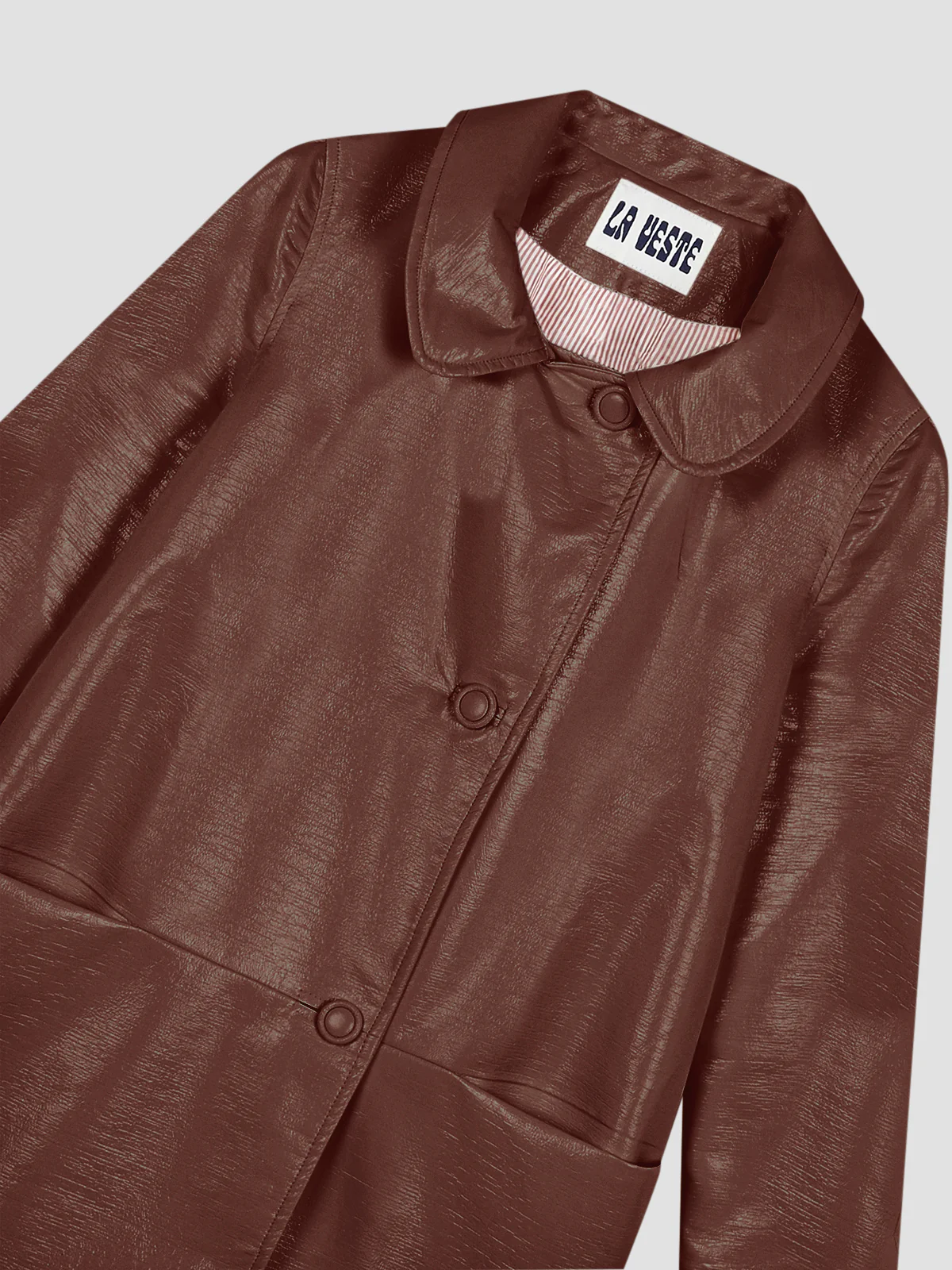 Señorita Out Of School Trench Coat Brown - Image 6