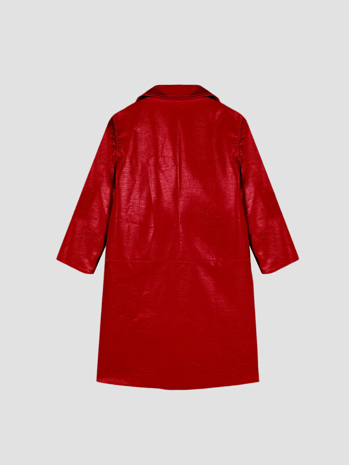 Señorita Out Of School Trench Coat Red - Image 6