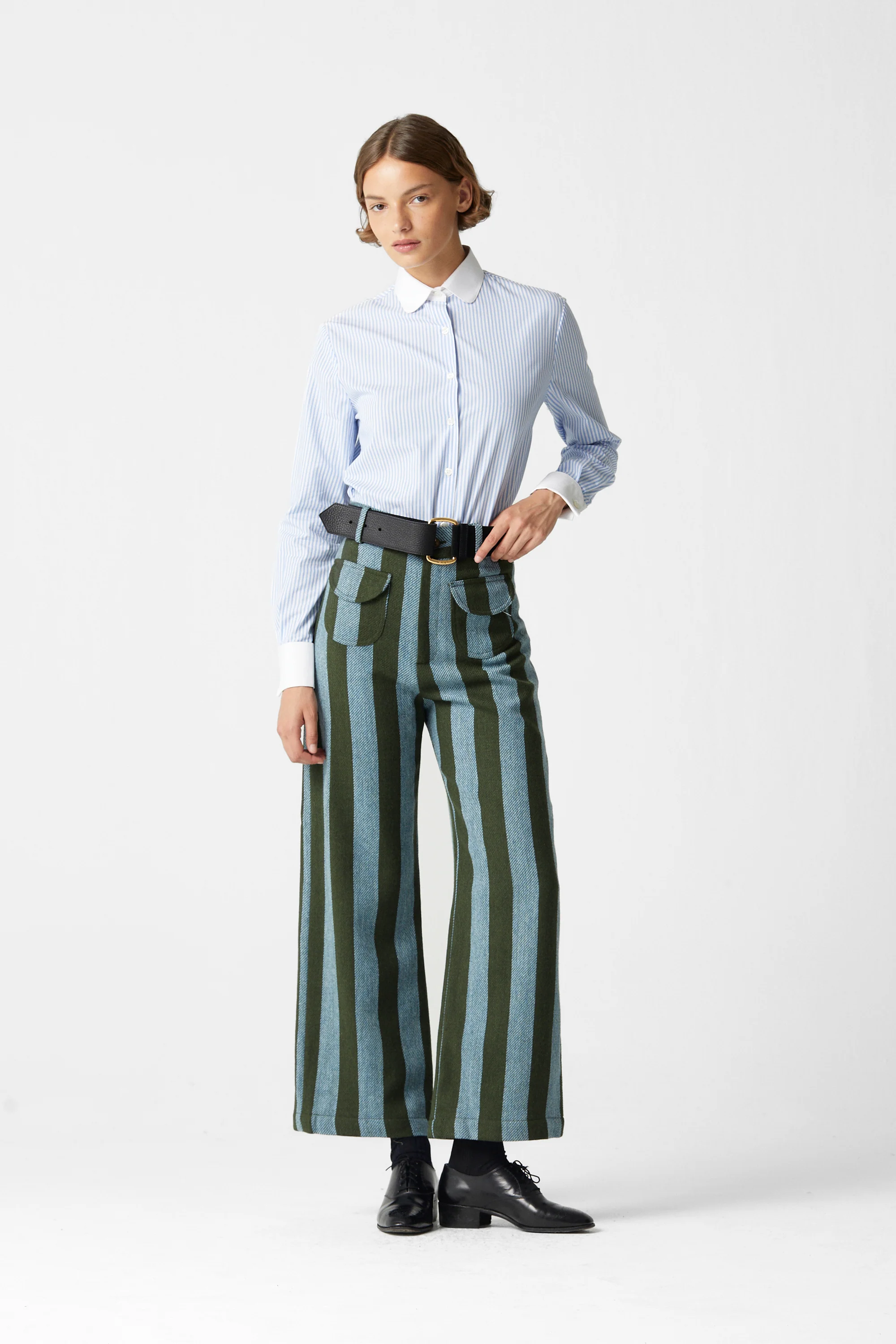 Shelby Shirt Striped Celeste - Image 5