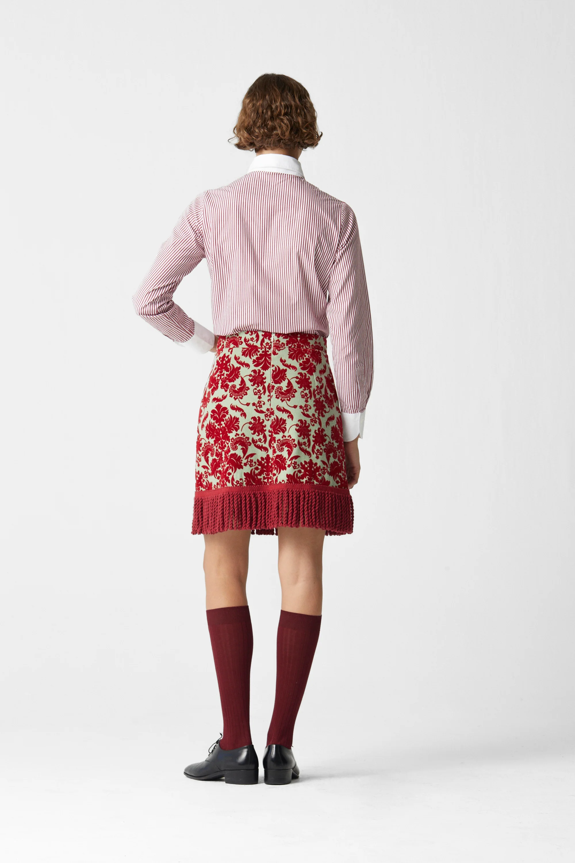 Shelby Shirt Striped Red - Image 7