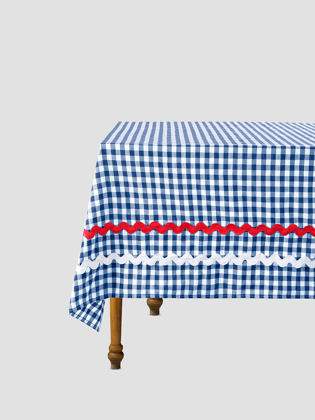 Tablecloth Check Blue - Image 2