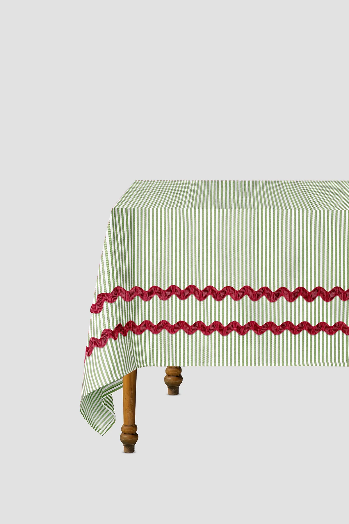 Tablecloth Vertical Striped Green - Image 2