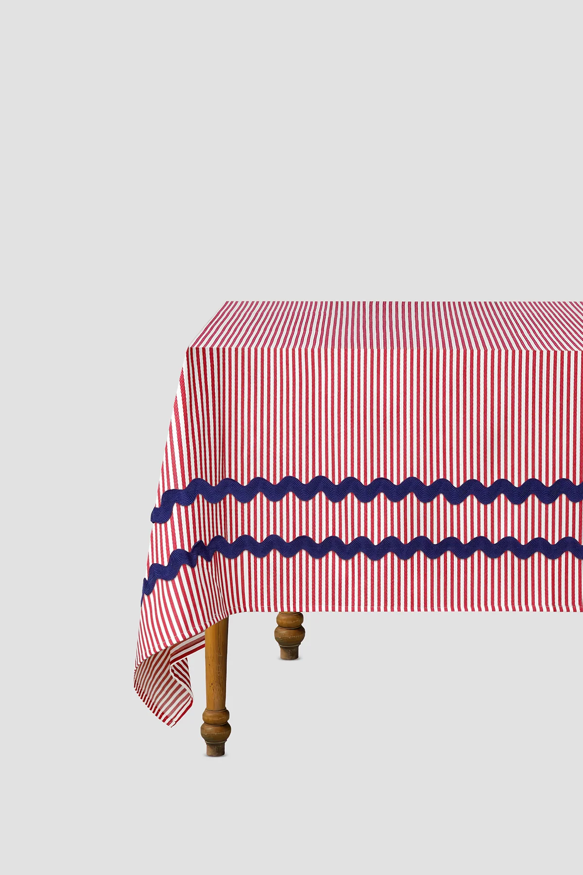 Tablecloth Vertical Striped Red - Image 2