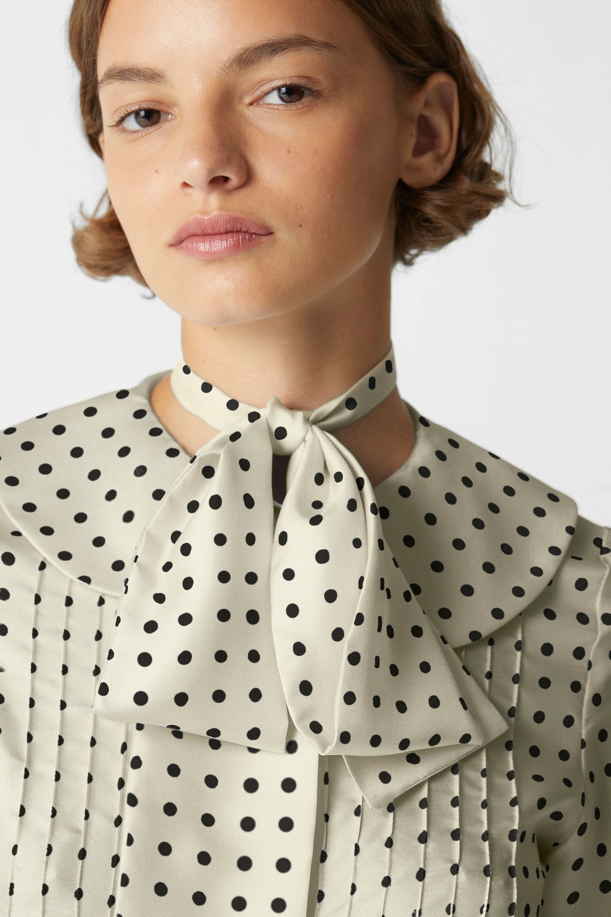 Twilly Polka Dots Silk White - Image 4