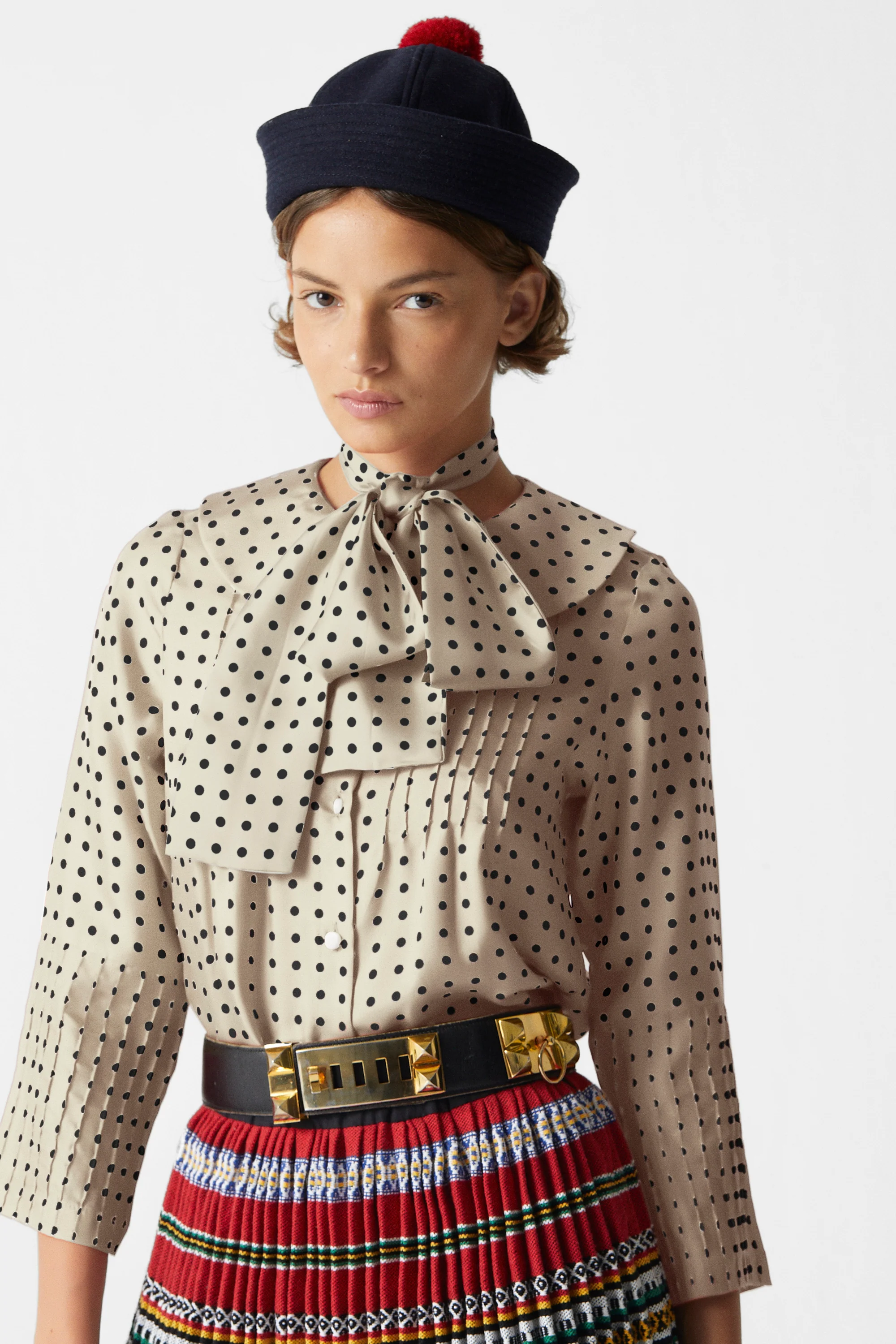 Twilly Polka Dots Silk White - Image 5